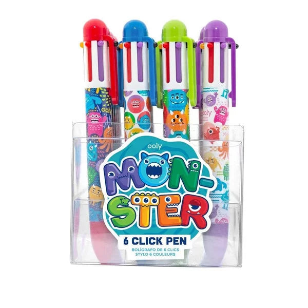 Monster 6 Click Pen | Assorted