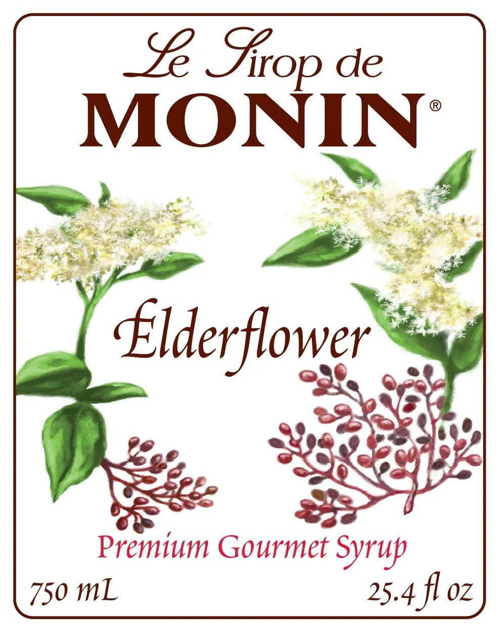 Monin Elderflower 750ml