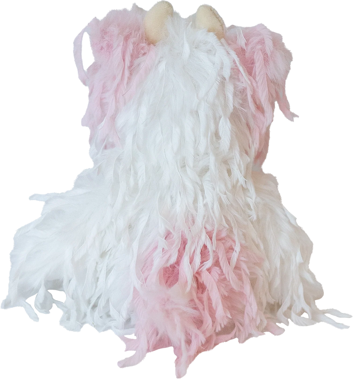 Feathers - Strawberry Cow 10” H