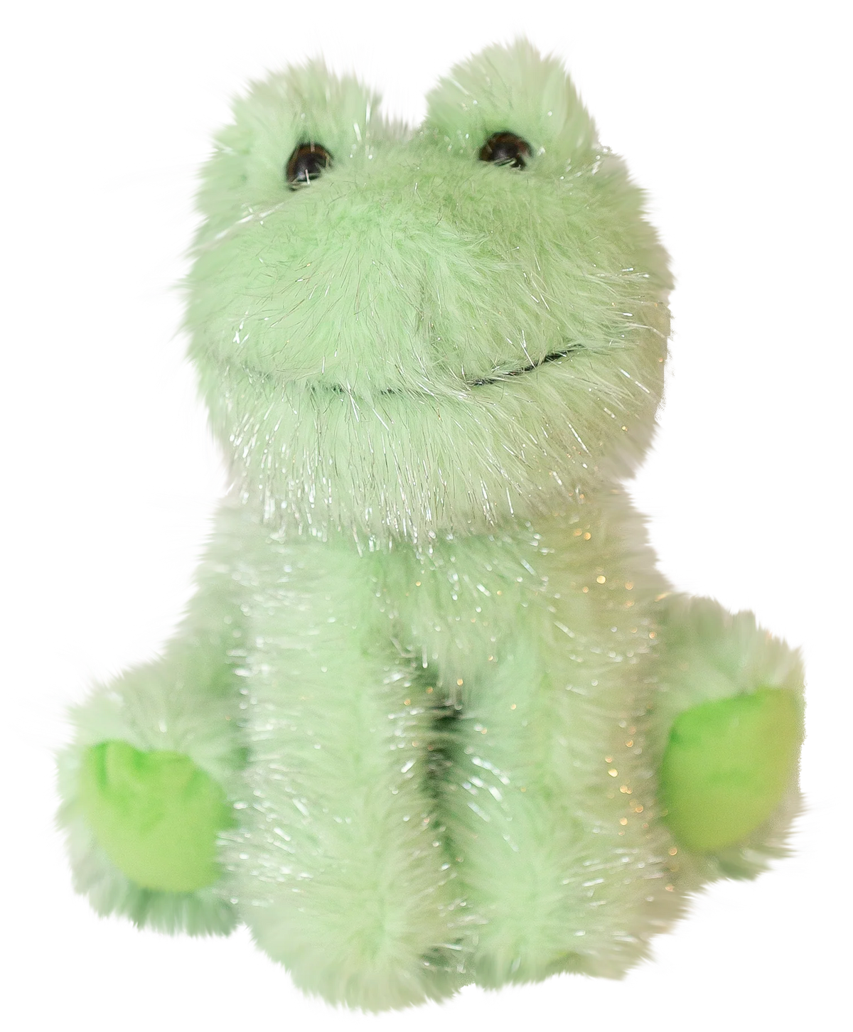 Shimmers - 8” to 10” Frog (Soft Shiny Silver Thread Plushies)