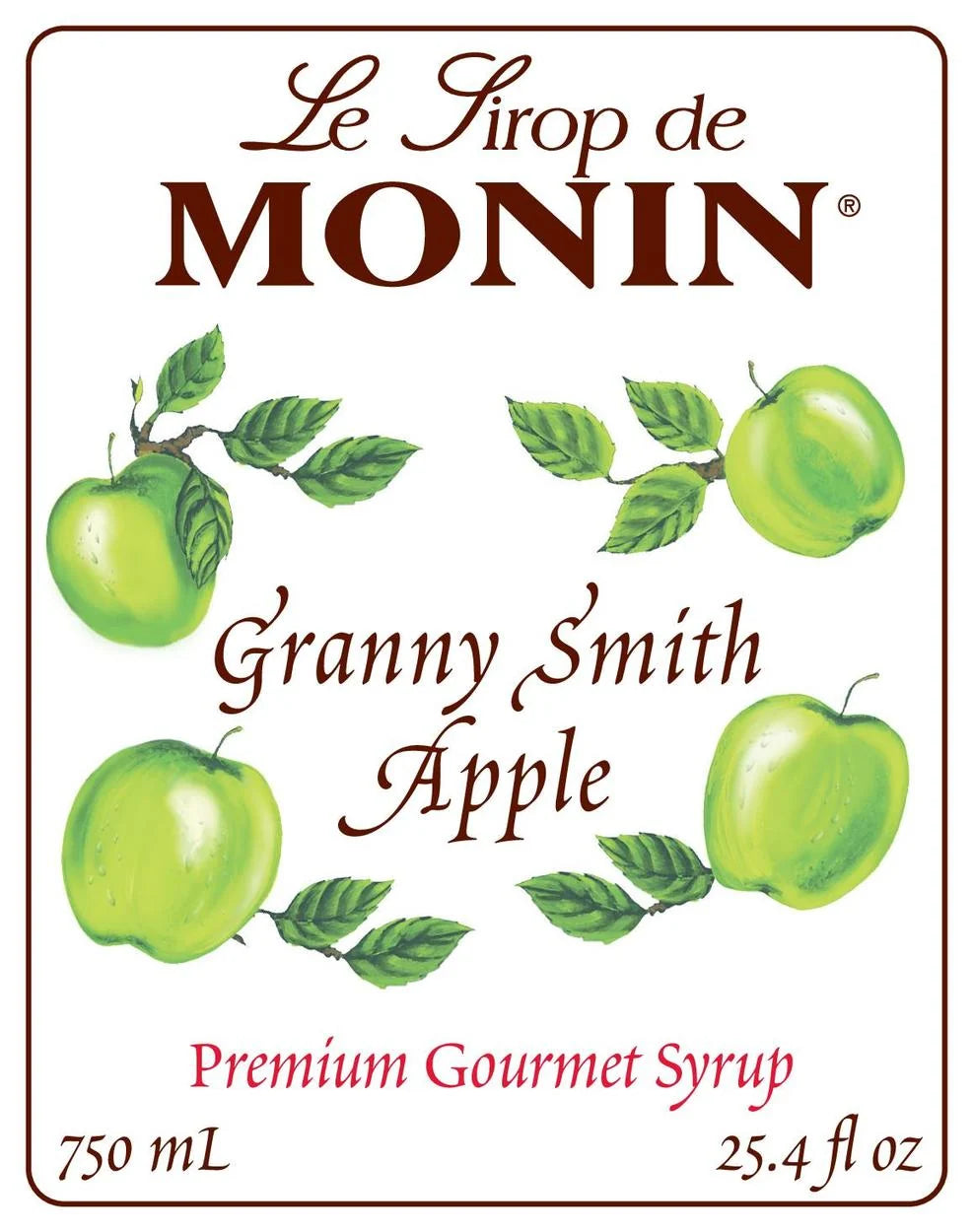 Monin Granny Smith Apple 750ml