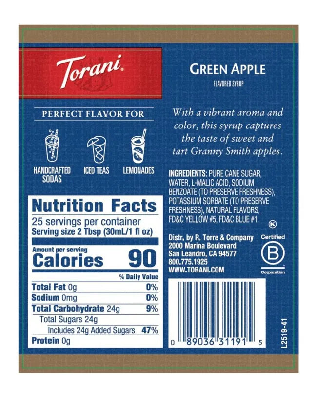 Torani | Green Apple 750ml