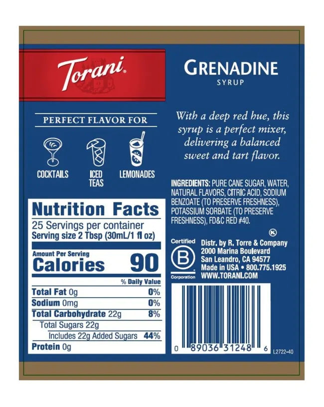 Torani | Grenadine 750ml