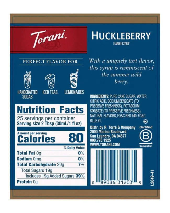 Torani | Huckleberry 750ml