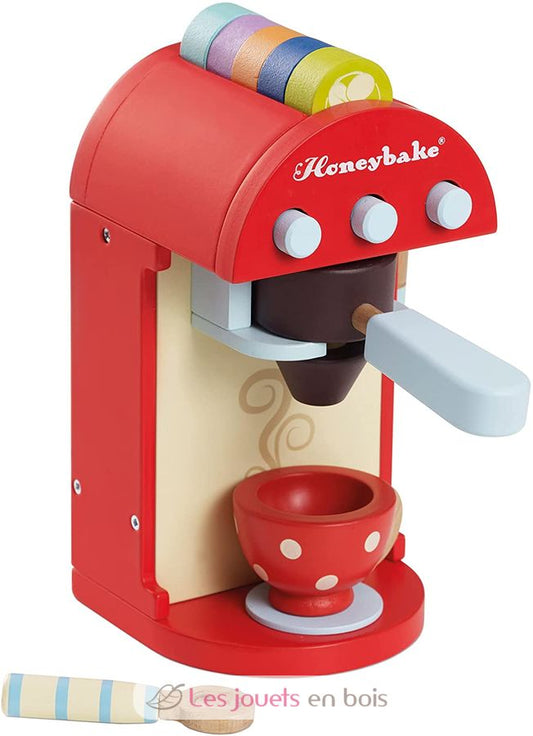 Wooden Coffee Machine & Cup