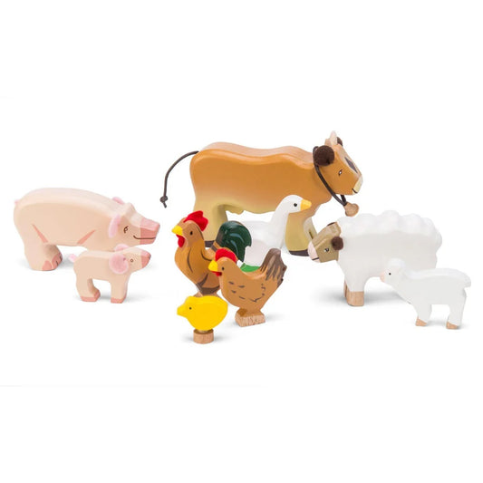 Wooden Sunny Farm Animals