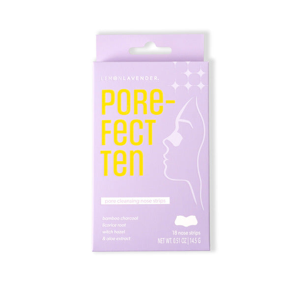 Lemon Lavender | Pore the Win Cleansing Nose Strips & Acne Patches