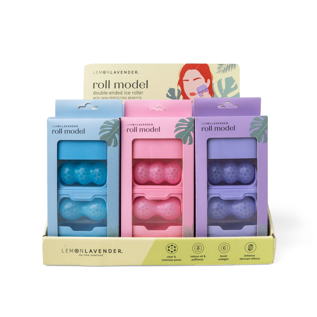 Lemon Lavender | Roll Model Double-Ended Ice  Roller