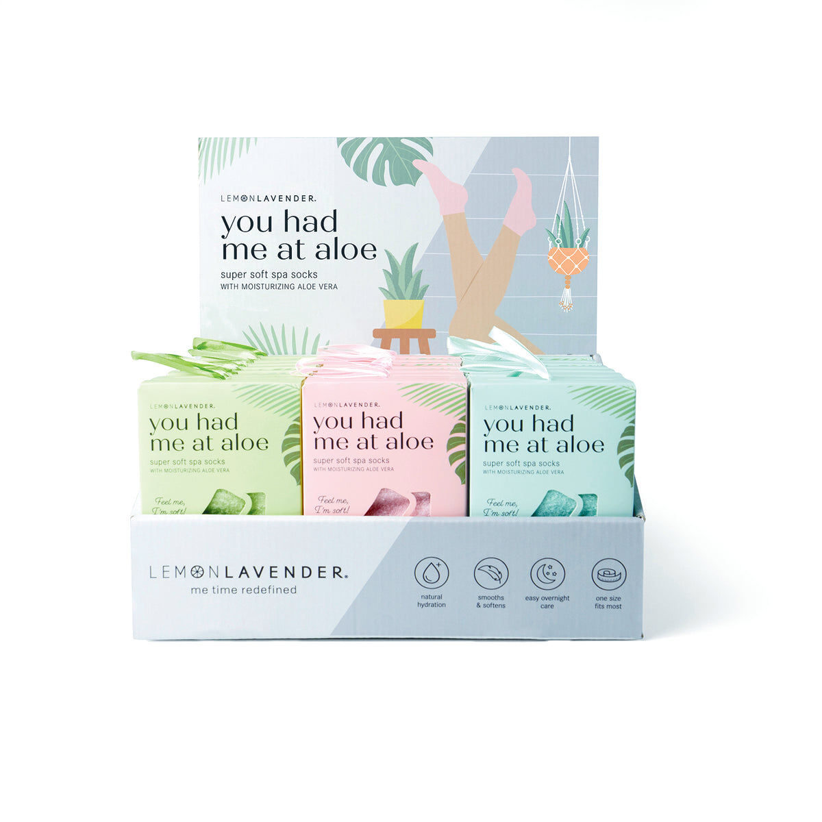 Lemon Lavender | Aloe Socks