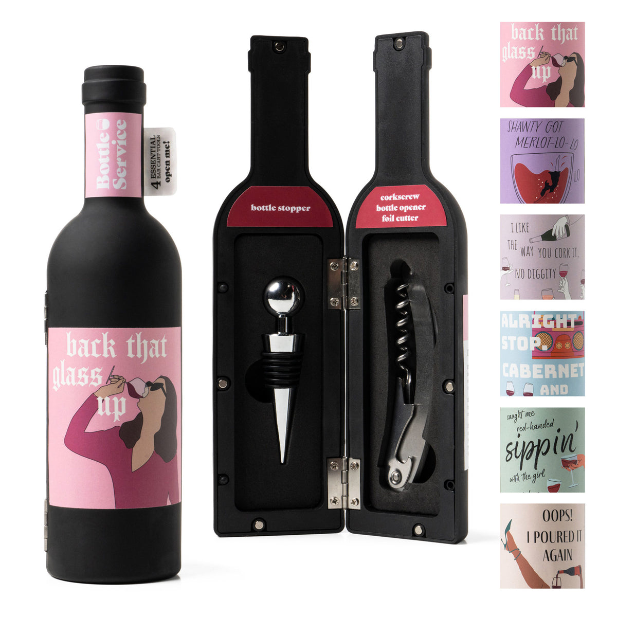 Modern Monkey | Bottle Service Wine Accessories Set