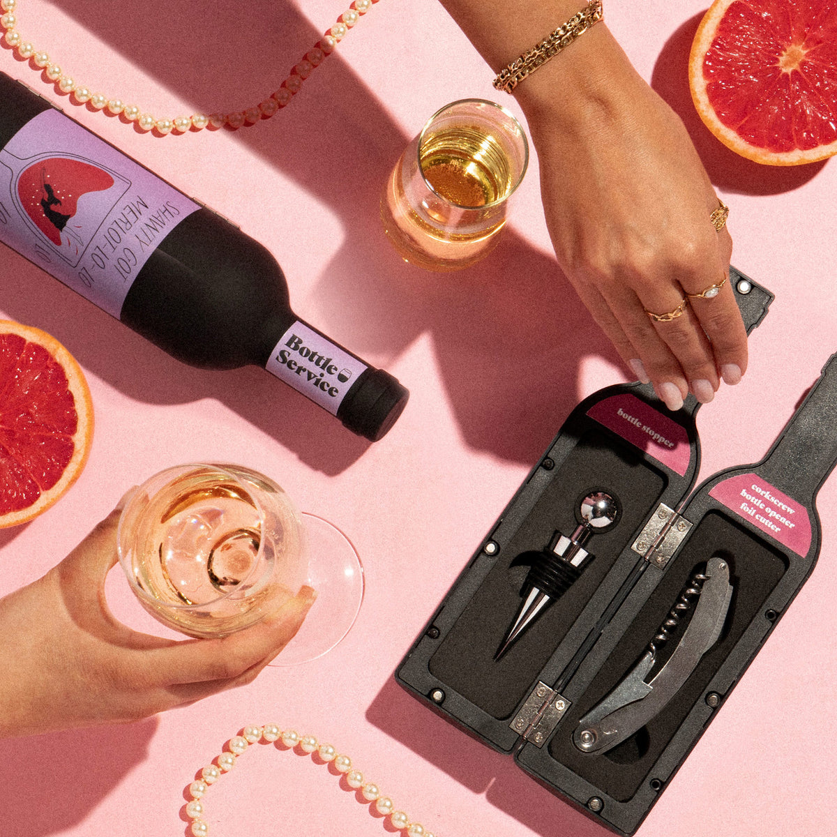 Modern Monkey | Bottle Service Wine Accessories Set