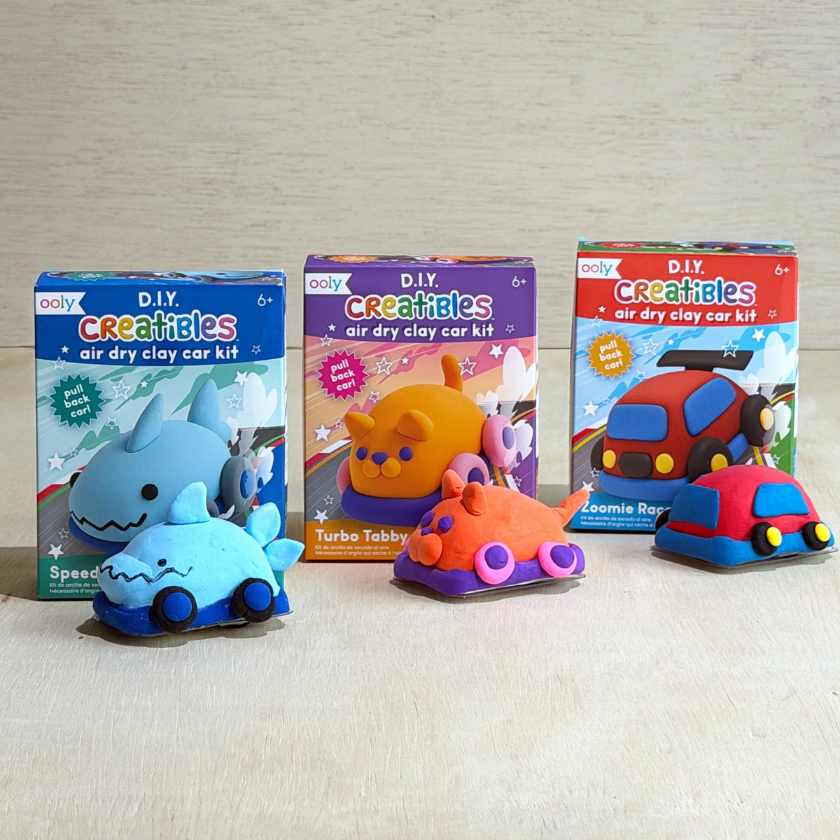 Creatibles Mini Air Dry Clay Kit | Turbo Tabby