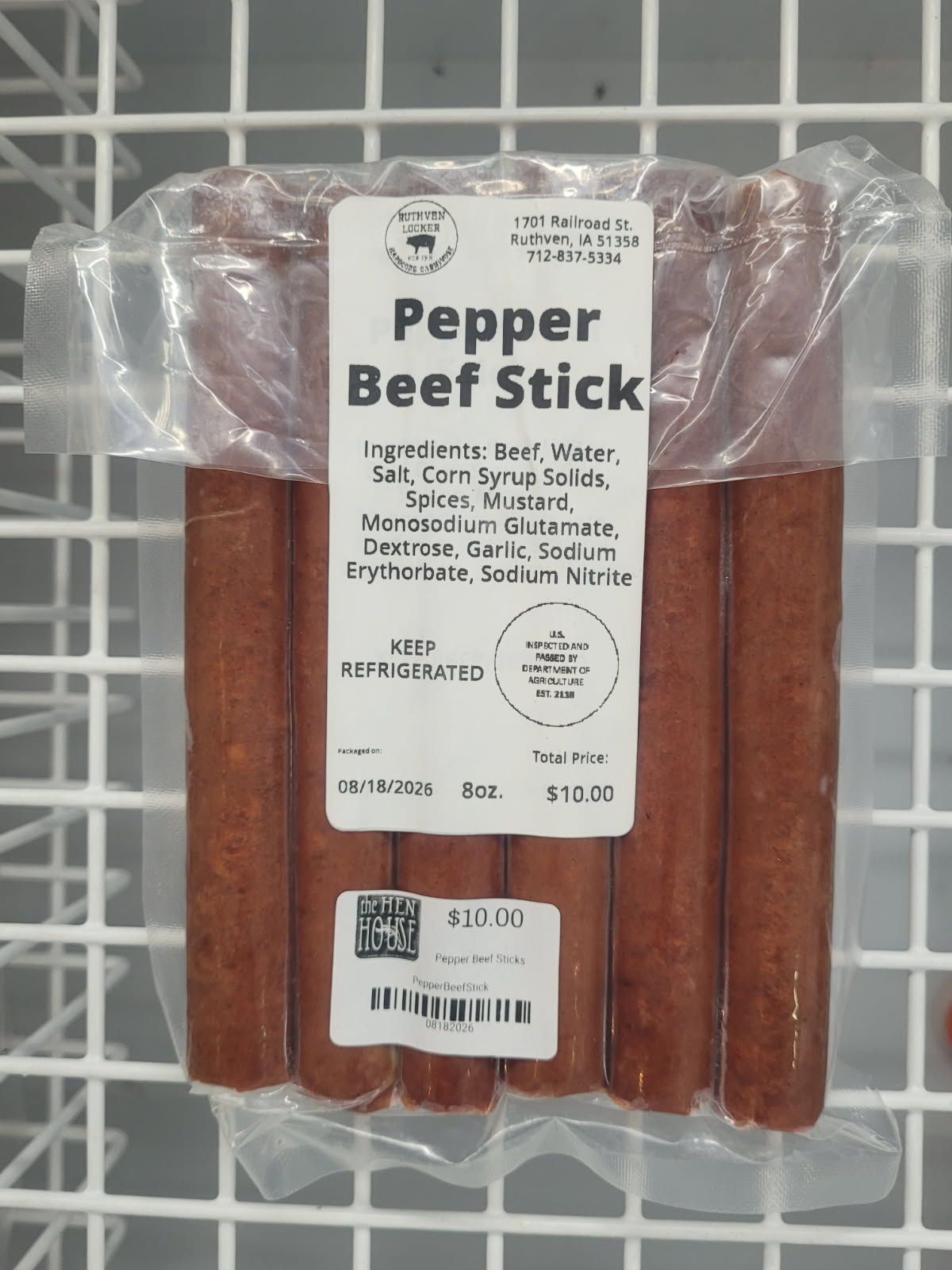 Pepper Beef Sticks
