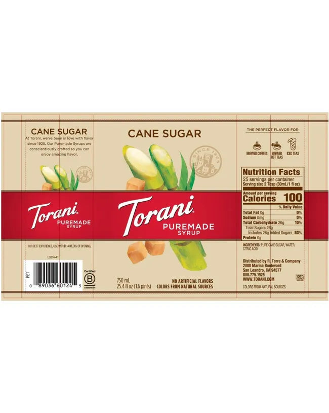 Torani | Cane Sugar 750ml