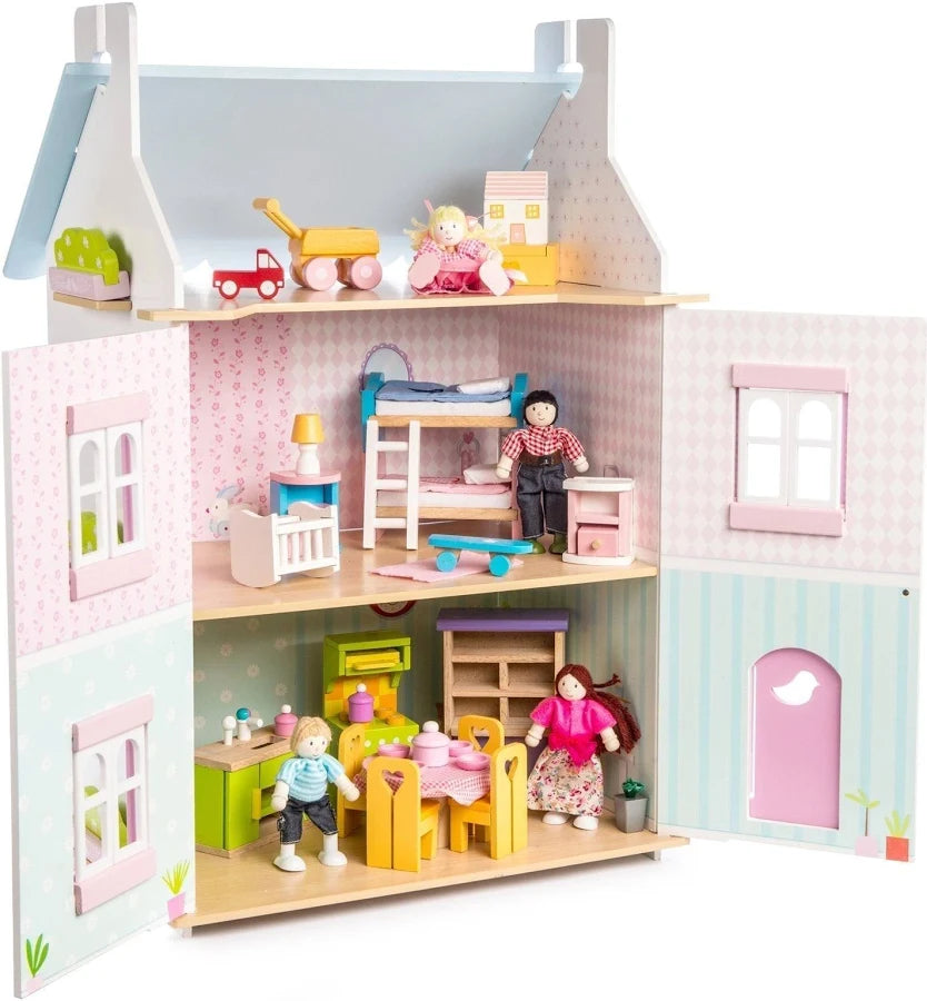 Daisylane Blue Bird Cottage Dollhouse