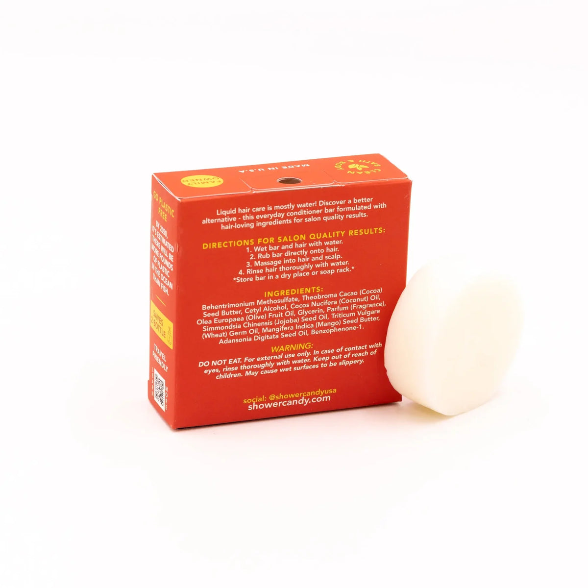 Pineapple Mango Conditioner Bar For All Hair Types | Shower Candy