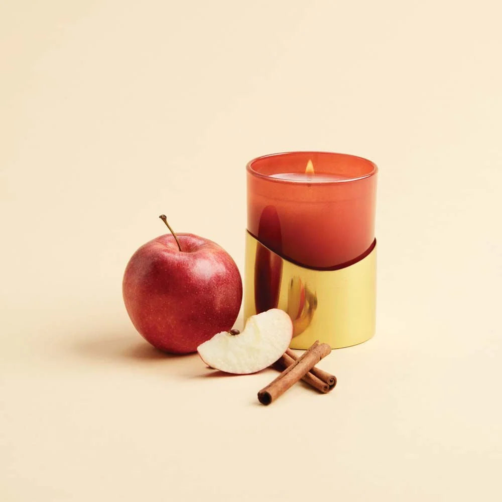 Simmered Cider Poured Candle with Gold Sleeve