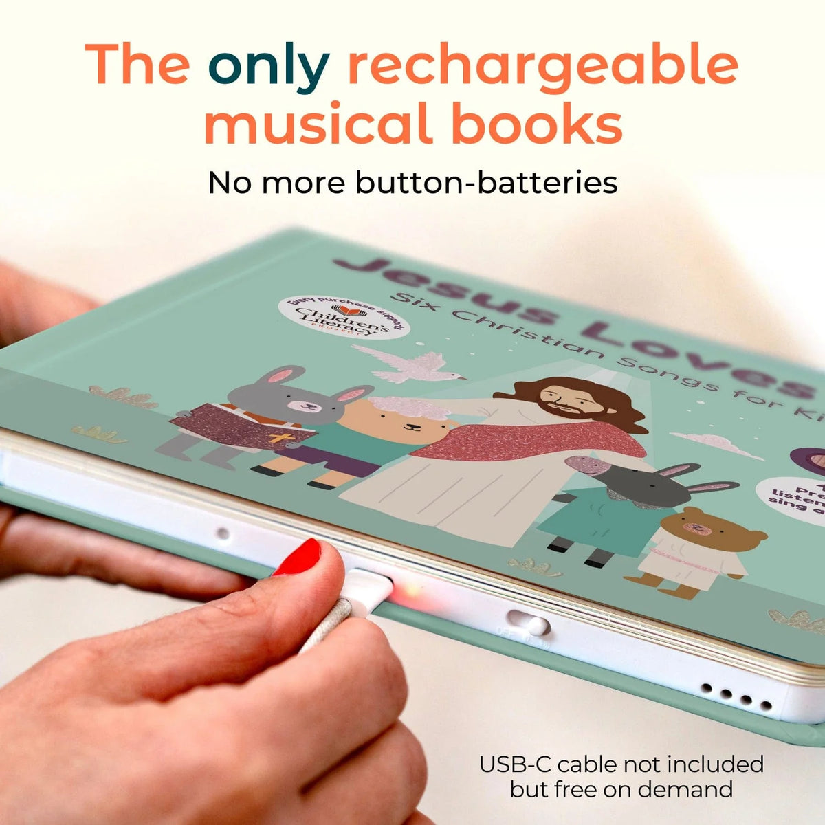 Jesus Loves Me - Rechargeable with Jack  Feature