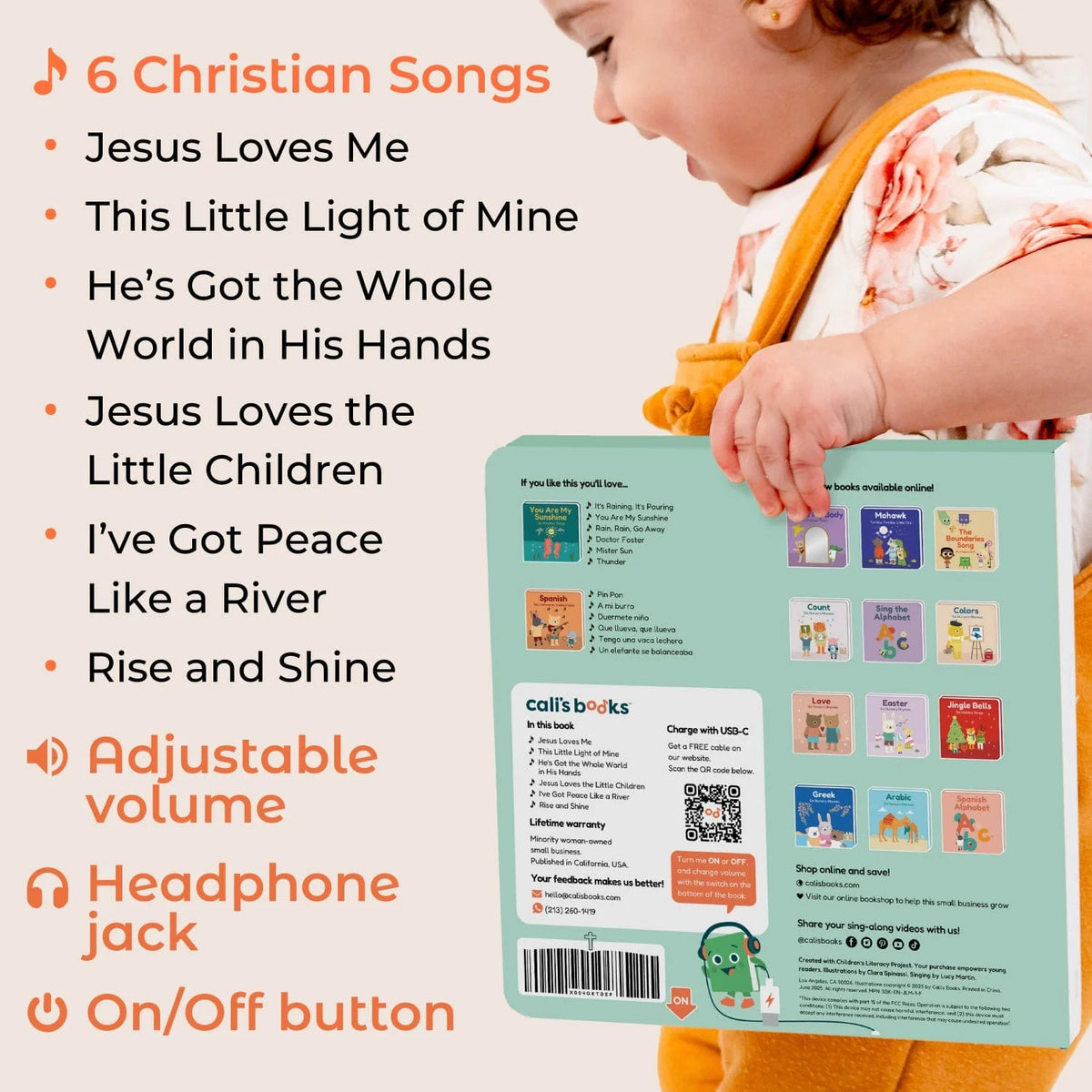 Jesus Loves Me - Rechargeable with Jack  Feature