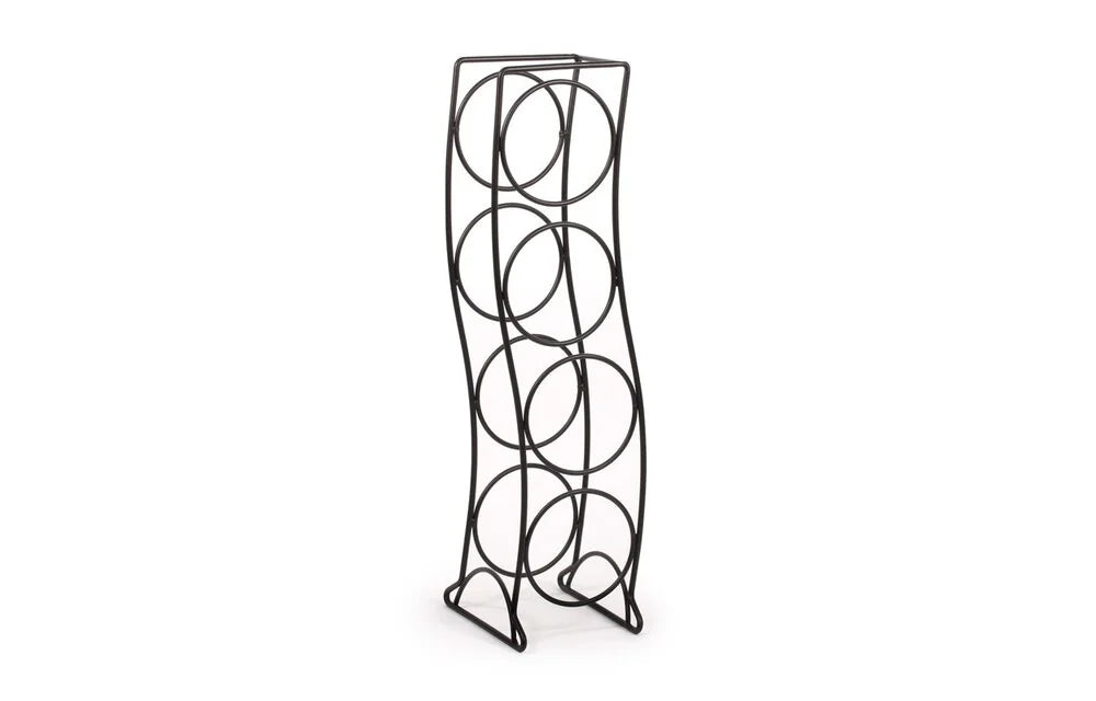 Curve 4-Bottle Wine Rack | Black