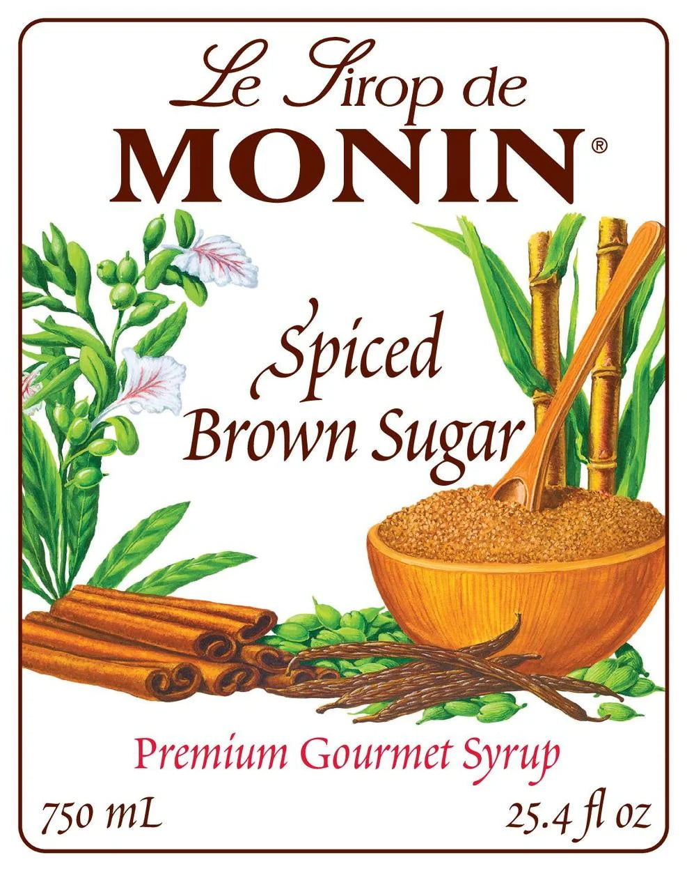 Monin Spiced Brown Sugar 750ml