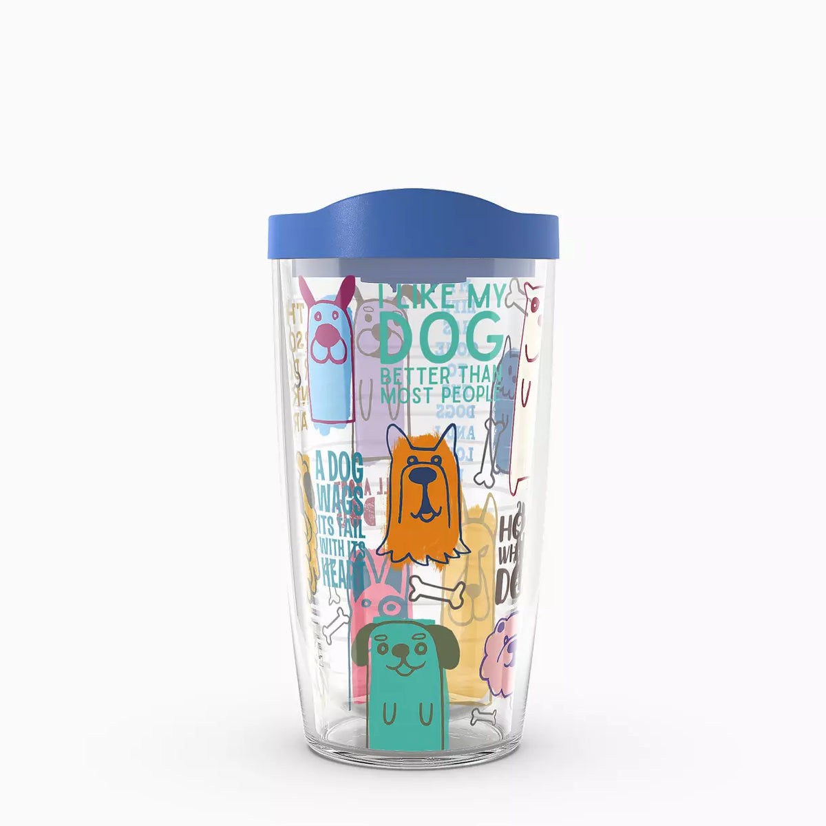 Dog Sayings Classic wrap Tritan 16oz Classic +lid