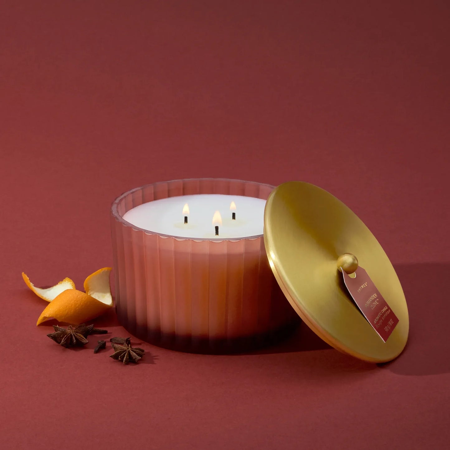 Pomander Clove 3 Wick Candle 18oz