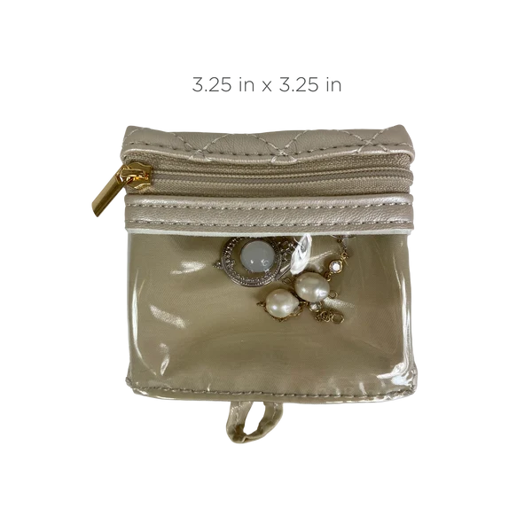 Getaway Jewelry Case-Pearl Quilted