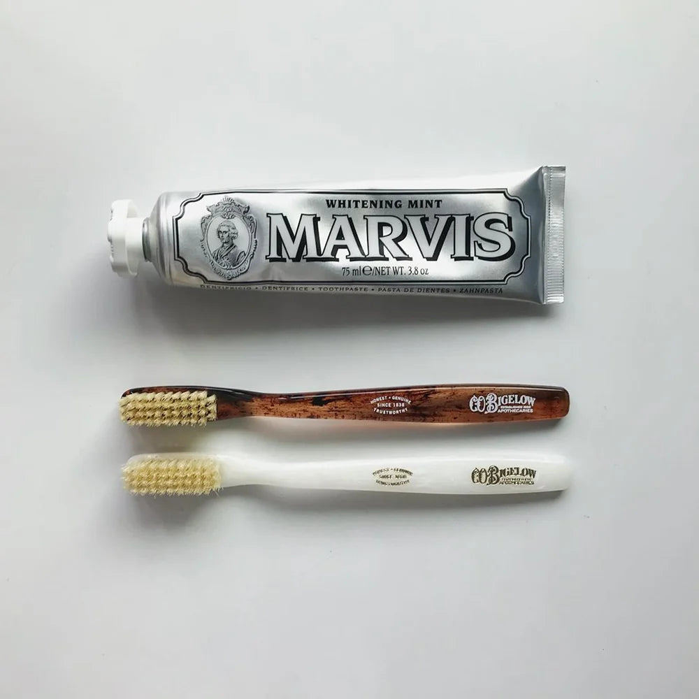 Natural Bristle Toothbrush - Medium Tortoise